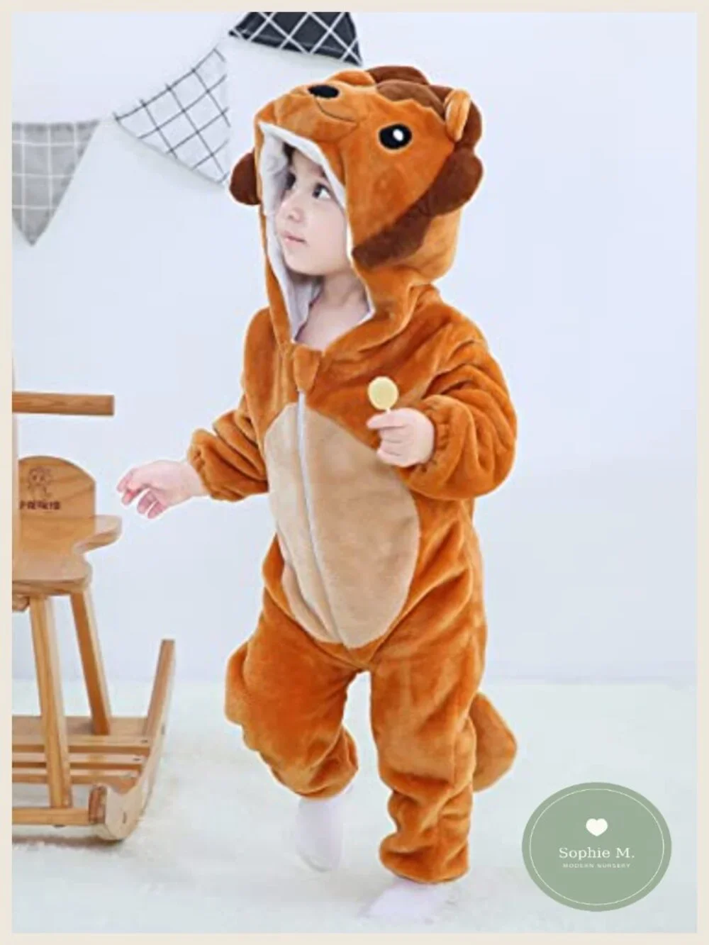 Baby Animal Costume Onesie Pajamas Flannel Winter Cosplay Outfit Holiday
